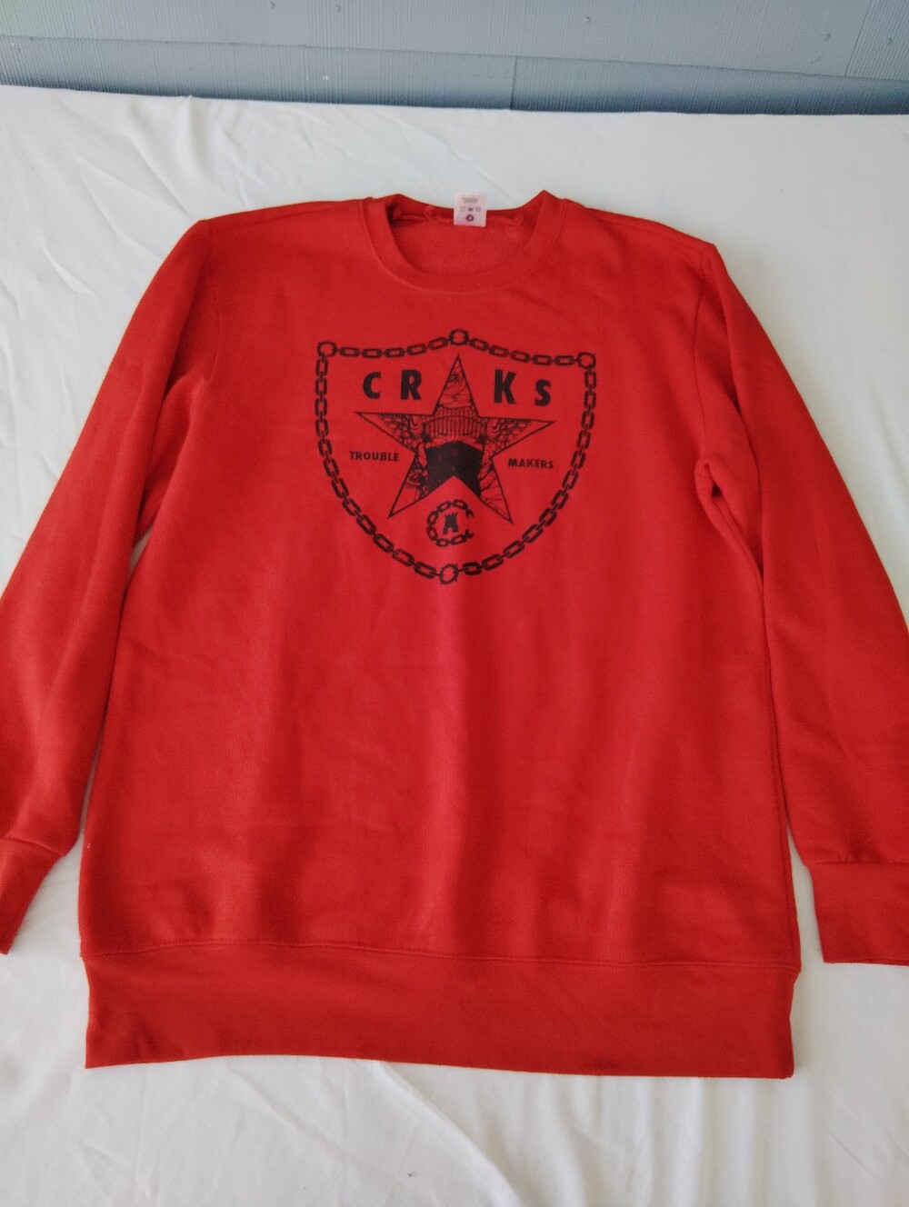 Crooks & Castles Red Crewneck Sweatshirt XL
